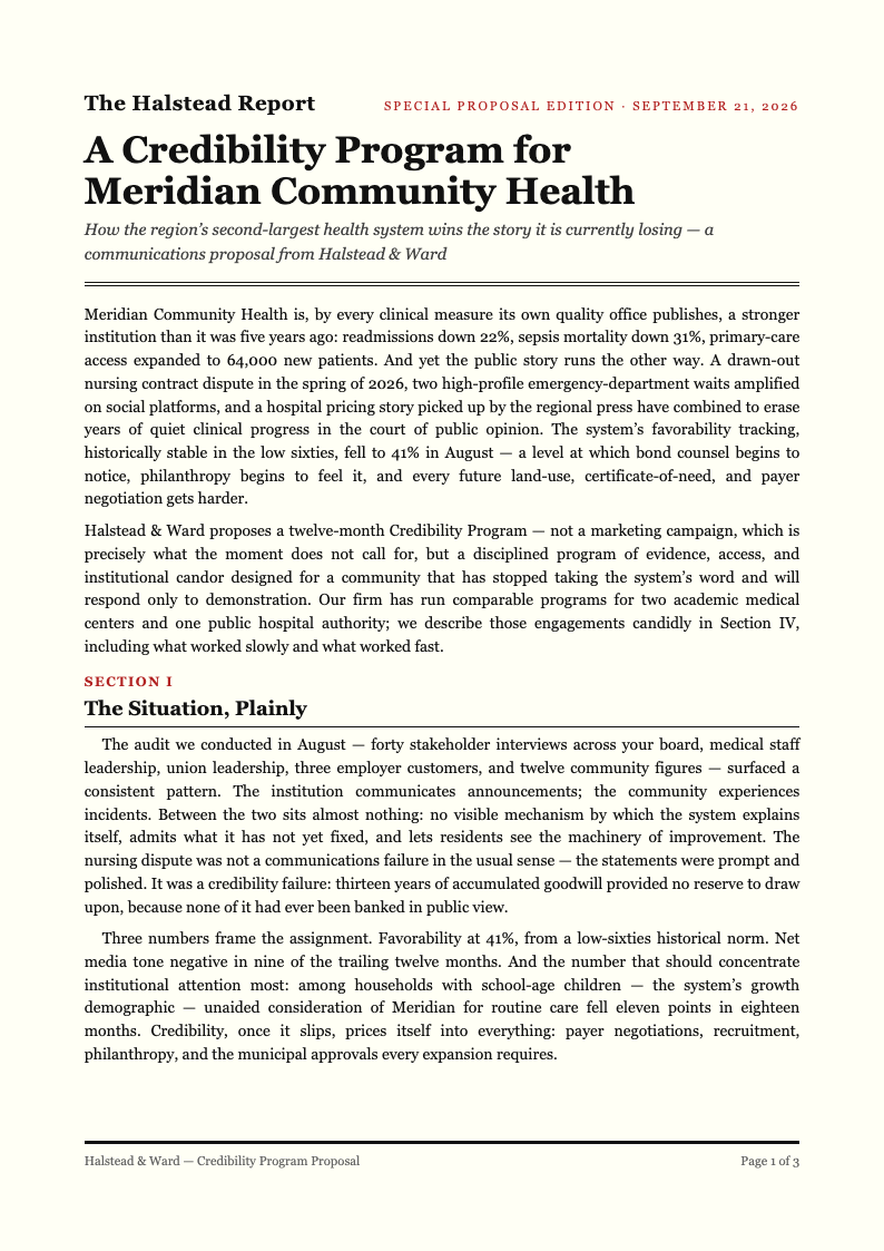 New york editorial business proposal